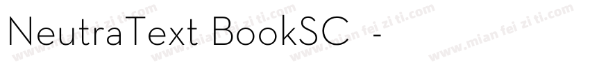 NeutraText BookSC◆字体转换